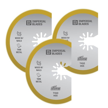Imperial Blades 3-1/8in Titanium Enhanced Segmented Oscillating Saw Blade IBOAT410-3